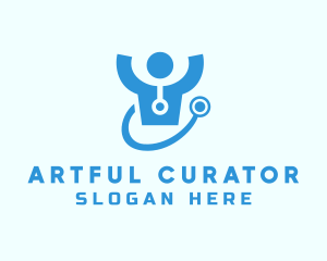 Doctor Stethoscope Checkup logo design