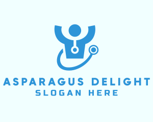 Doctor Stethoscope Checkup logo design