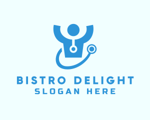 Doctor Stethoscope Checkup logo design