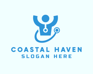 Doctor Stethoscope Checkup logo design