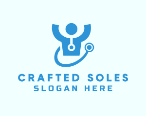 Doctor Stethoscope Checkup logo design