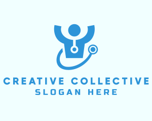 Doctor Stethoscope Checkup logo design