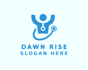 Doctor Stethoscope Checkup logo design