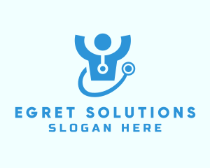 Doctor Stethoscope Checkup logo design