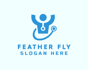 Doctor Stethoscope Checkup logo design