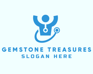 Doctor Stethoscope Checkup logo design