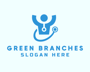 Doctor Stethoscope Checkup logo design