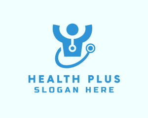 Doctor Stethoscope Checkup logo design