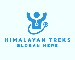 Doctor Stethoscope Checkup logo design