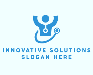 Doctor Stethoscope Checkup logo design