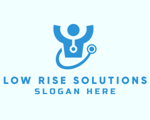 Doctor Stethoscope Checkup logo design