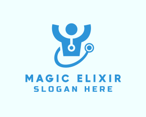 Doctor Stethoscope Checkup logo design