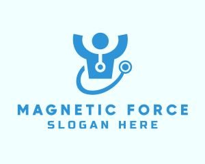 Doctor Stethoscope Checkup logo design