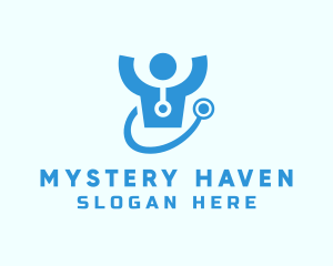 Doctor Stethoscope Checkup logo design