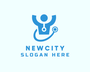 Doctor Stethoscope Checkup logo design