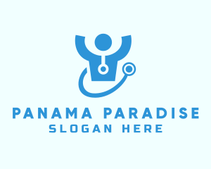 Doctor Stethoscope Checkup logo design