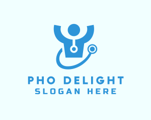 Doctor Stethoscope Checkup logo design