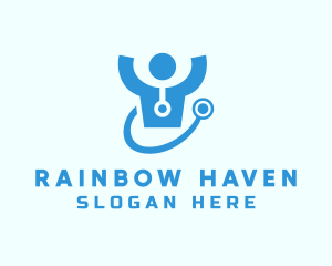 Doctor Stethoscope Checkup logo design