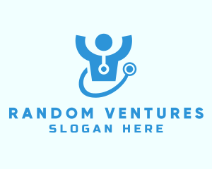 Doctor Stethoscope Checkup logo design