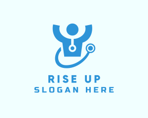 Doctor Stethoscope Checkup logo design