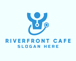 Doctor Stethoscope Checkup logo design