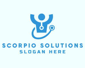 Doctor Stethoscope Checkup logo design