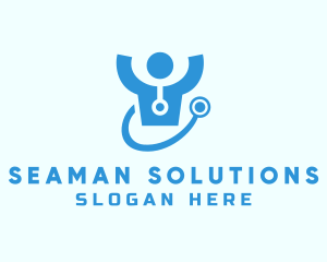 Doctor Stethoscope Checkup logo design