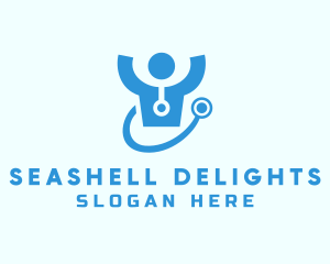 Doctor Stethoscope Checkup logo design