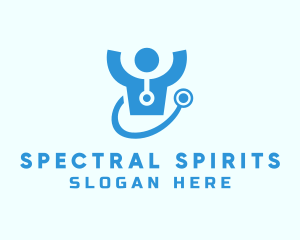 Doctor Stethoscope Checkup logo design