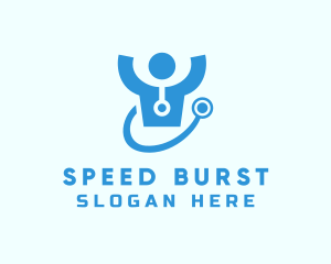 Doctor Stethoscope Checkup logo design