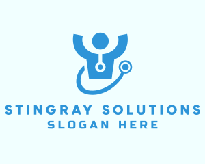 Doctor Stethoscope Checkup logo design