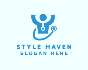 Doctor Stethoscope Checkup logo design