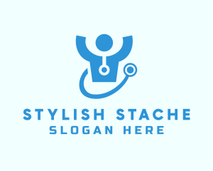 Doctor Stethoscope Checkup logo design