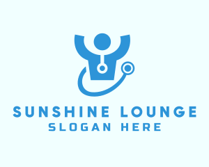 Doctor Stethoscope Checkup logo design