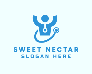 Doctor Stethoscope Checkup logo design