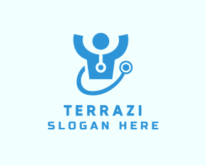 Doctor Stethoscope Checkup logo design