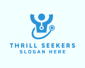 Doctor Stethoscope Checkup logo design