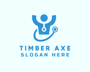 Doctor Stethoscope Checkup logo design