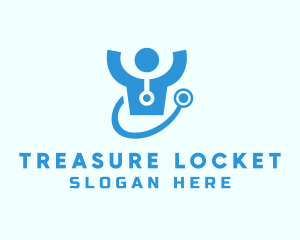 Doctor Stethoscope Checkup logo design