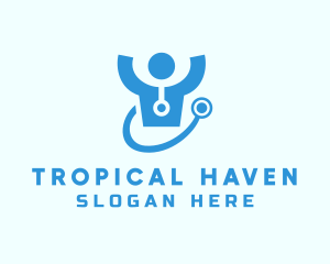 Doctor Stethoscope Checkup logo design