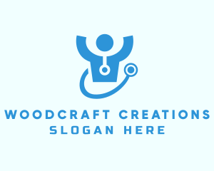 Doctor Stethoscope Checkup logo design