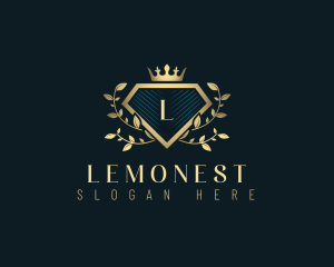 Crown - Luxury Diamond Crest logo design