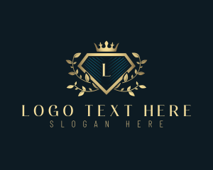 Luxury Diamond Crest Logo