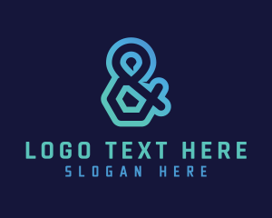 Typography - Stylish Ampersand Firm logo design