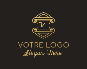 Luxury Elegant Crest Boutique  Logo