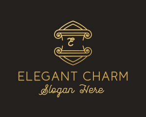 Luxury Elegant Crest Boutique  logo design