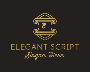 Luxury Elegant Crest Boutique  logo design