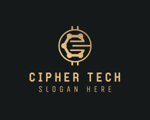 Cryptography - Technology Coin Crypto logo design