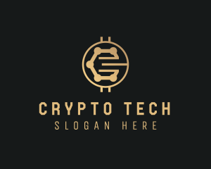 Crypto - Technology Coin Crypto logo design