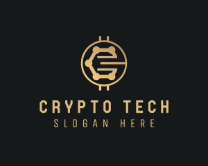 Crypto - Technology Coin Crypto logo design